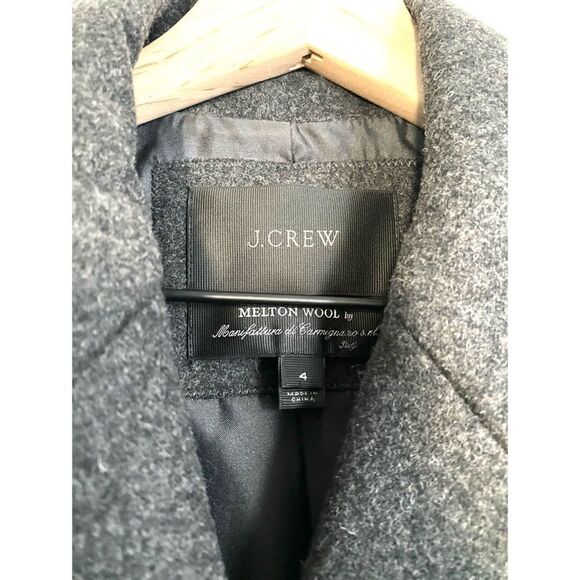 J.Crew Majesty peacoat size US4 dark gray - Picture 5 of 9